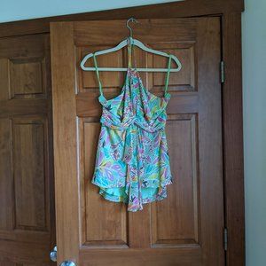 BCBG silk halter top